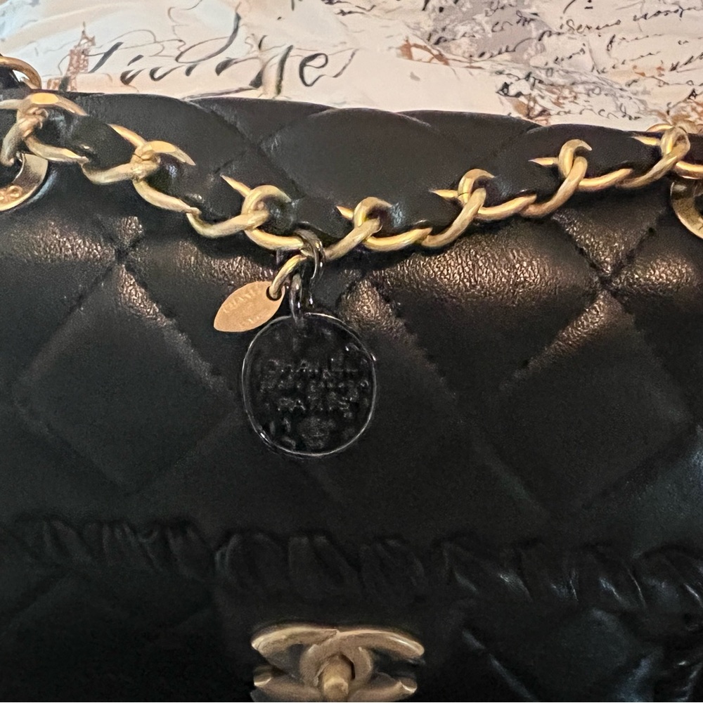 Chanel calfskin braided mini bag - Picture 10 of 14